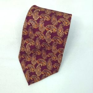 Vintage Burberrys of London Paisley Men's Silk Necktie